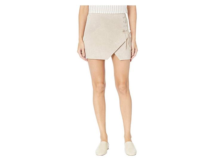 Blank Nyc Suede Mini Skirt (fawn) Women's Skirt