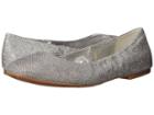 Nine West Girlsnite (silver Fabric) Women's Flat Shoes