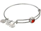 Alex And Ani Hyacinth Energy Sacred Studs Bangle (silver Plated) Bracelet