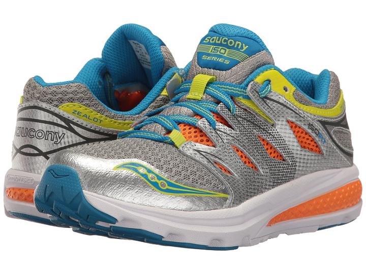 Saucony Kids Zealot 2 (big Kid) (grey/multi) Boys Shoes