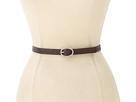 Relic - Stitched Skinny Set Belt (black/brown