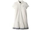 Polo Ralph Lauren Kids Stretch Pique Polo Dress (little Kids/big Kids) (deckwash White) Girl's Dress