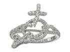 Vivienne Westwood Orb Ring (white Cubic Zirconia 1) Ring