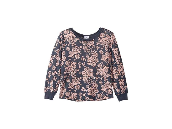 Splendid Littles Floral Top (big Kids) (ombre Blue) Girl's Clothing
