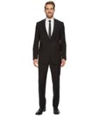 Kenneth Cole Reaction Tonal Stripe Suit (black) Men's Suits Sets