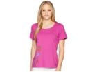 Life Is Good Keep It Wildflowers Crusher Scoop Tee (sassy Magenta) Women's T Shirt