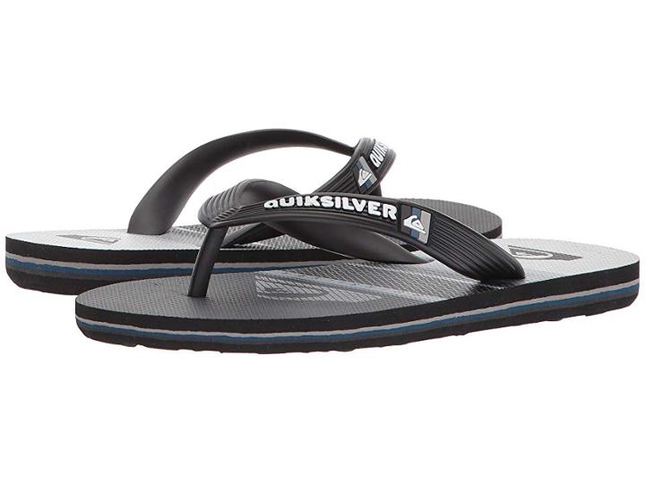 Quiksilver Kids Molokai Highline Slab (toddler/little Kid/big Kid) (black/grey/white) Boys Shoes
