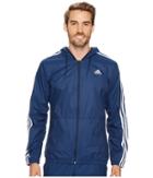 Adidas Essentials Wind Jacket (collegiate Navy/collegiate Navy/white) Men's Coat