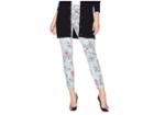 Hue Clouded Floral Essential Denim Skimmer (icicle) Women's Casual Pants