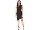 Adelyn Rae Marilyn Woven Lace One-shoulder Sheath Dress (black) Women's Dress
