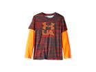 Under Armour Kids Trave Ua Logo Slider (little Kids/big Kids) (magma Orange) Boy's Clothing