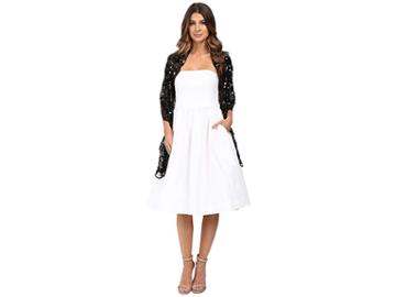 Betsey Johnson Paillette Sequin Tulle Wrap (black) Women's Clothing