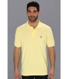 U.s. Polo Assn. Solid Cotton Pique Polo With Small Pony (lemon Frost) Men's Short Sleeve Knit