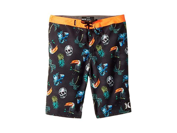 Hurley Kids Toucan Boardshorts (big Kids) (black) Boy's Swimwear