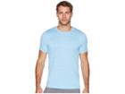 Asics Sd Short Sleeve Top (blue Bell Heather) Men's Short Sleeve Pullover