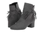 Soft Style Gypsie (dark Grey Faux Suede) Women's Zip Boots