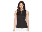 Nike Golf Dry Polo Sleeve Texture (black/black) Women's Clothing