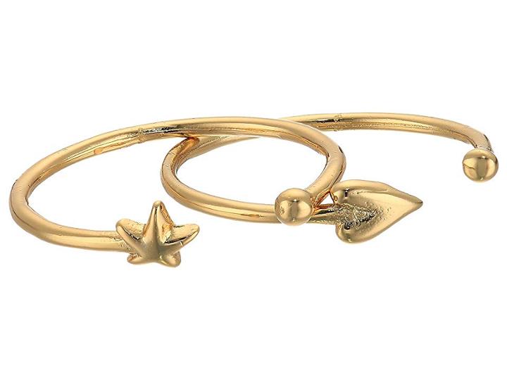 Rebecca Minkoff Baby Heart + Star U-rings (gold) Ring