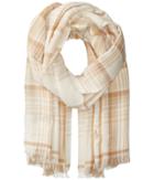 Polo Ralph Lauren Lightweight Fall Flannels Scarf (collection Cream/camel) Scarves