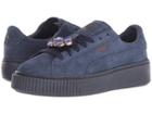 Puma Suede Platform Gem (peacoat/peacoat) Women's Lace Up Casual Shoes