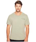 Alternative Brushed Supima Cotton W/ Sundried Wash Washed Out Tee (sun-dried Venice Green) Men's T Shirt