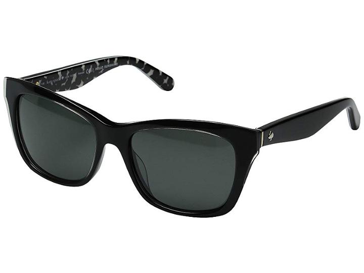 Kate Spade New York Jenae/p/s (black Cream Transparent/gray Polarized Lens) Fashion Sunglasses
