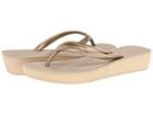 Havaianas High Light Flip Flops (sand Grey/light Golden) Women's Sandals