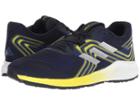 Adidas Running Aerobounce (mystery Ink/silver Metallic/shock Yellow) Men's Running Shoes