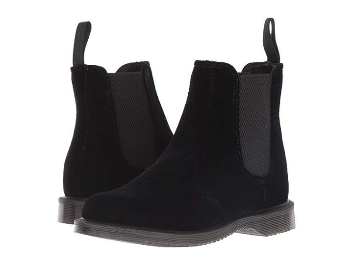 Dr. Martens Flora Kensington (black Velvet) Women's Boots