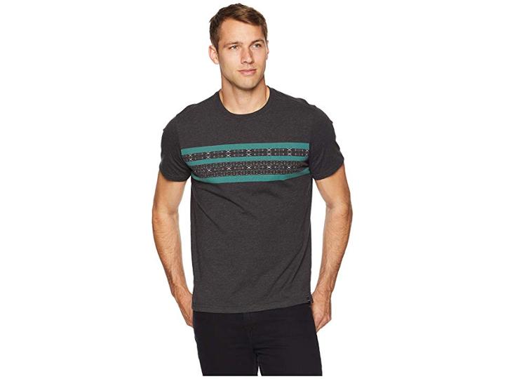 Prana Garrity Short Sleeve Crew (black) Men's T Shirt