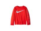Nike Kids Swoosh Just Do It Dri-fit Thermal (little Kids) (university Red/wolf Gray) Boy's Clothing
