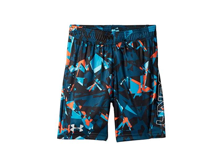 Under Armour Kids Fracture Boost Shorts (little Kids/big Kids) (techno Teal) Boy's Shorts