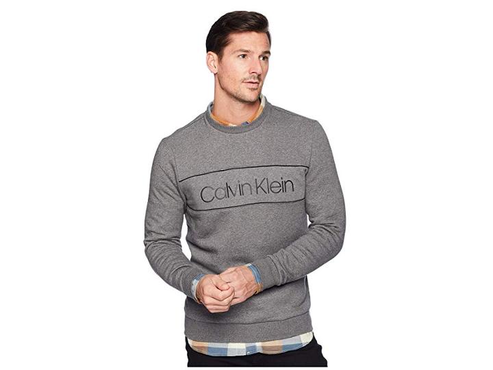 Calvin Klein The Soft-touch Fleece (soot Marl Heather) Men's Fleece