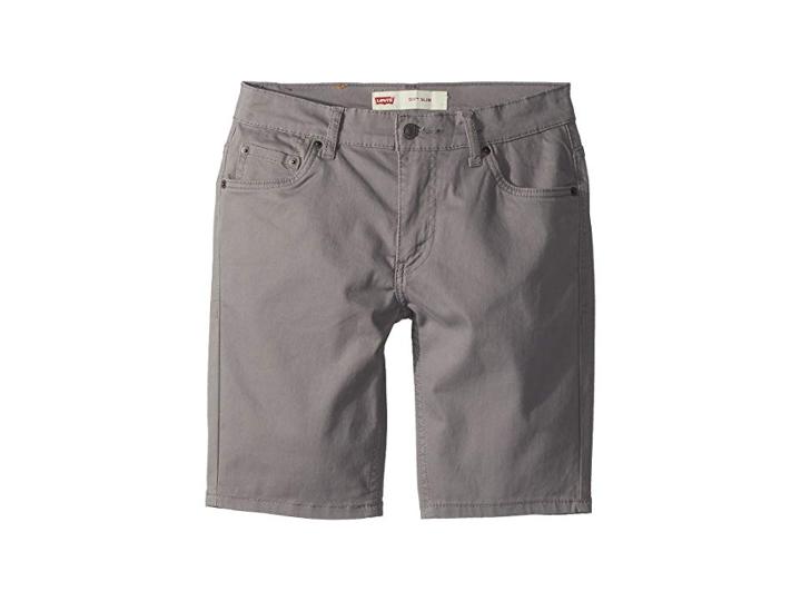 Levi's(r) Kids 511 Slim Fit Soft Brushed Twill Shorts (toddler) (dark Gull Grey) Boy's Shorts