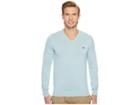 Lacoste V-neck Cotton Jersey Sweater (shower) Men's Sweater