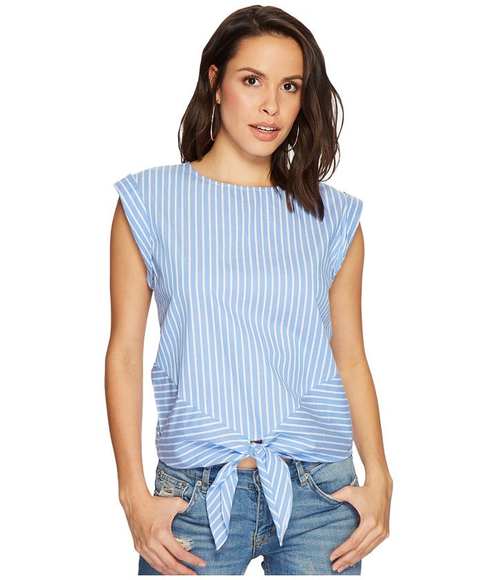 Bishop + Young Hampton Blouse (blue/white Stripe) Women's Blouse