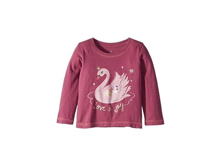 Peek Love Joy Tee (infant) (purple) Girl's Clothing