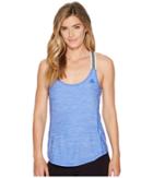 Adidas Performer Cross-back Tank Top (hi-res Blue) Women's Sleeveless