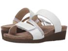 Naot Sheryl (white Snake Leather/white/clear Rhinestones) Women's Sandals