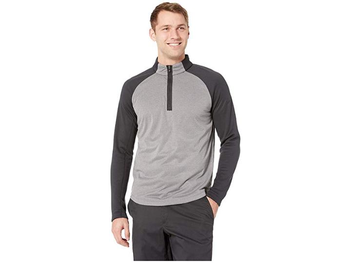 Nike Golf Aerolayer Top (black/black) Men's Short Sleeve Knit