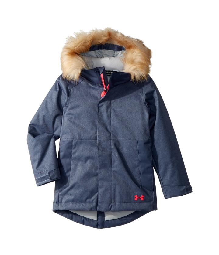 Under Armour Kids Ua Cgr Yonders Parka (big Kids) (apollo Gray/penta Pink/penta Pink) Girl's Coat