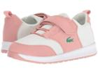Lacoste Kids L.ight 318 (little Kid) (pink/off-white) Kid's Shoes
