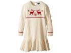 Polo Ralph Lauren Kids Reindeer Sweater Dress (little Kids) (cream) Girl's Dress