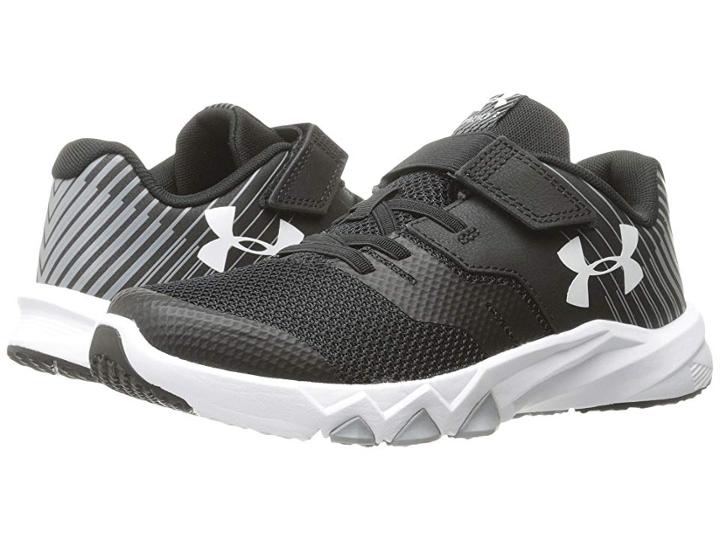 Under Armour Kids Ua Bps Primed 2 Ac (little Kid) (black/steel/white) Boys Shoes