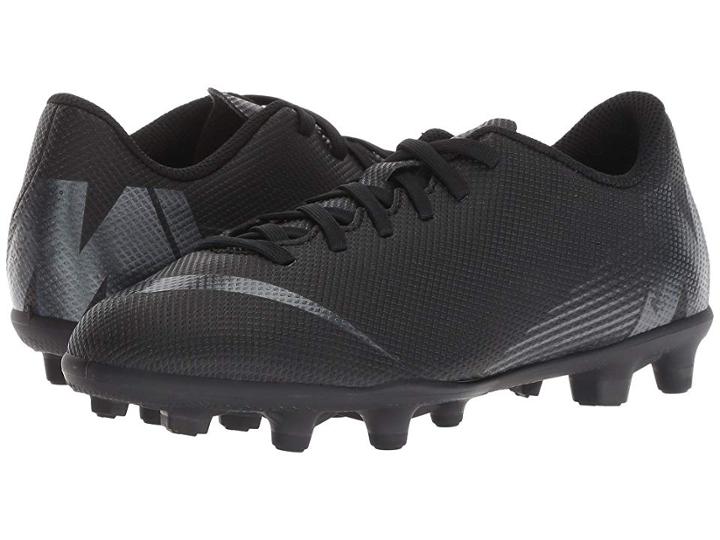 Nike Kids Vapor 12 Club Mg Soccer (toddler/little Kid/big Kid) (black/anthracite/black/light Crimson) Kids Shoes