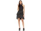 Betsey Johnson Mixed Scale Dot Dress (black/ivory) Women's Dress