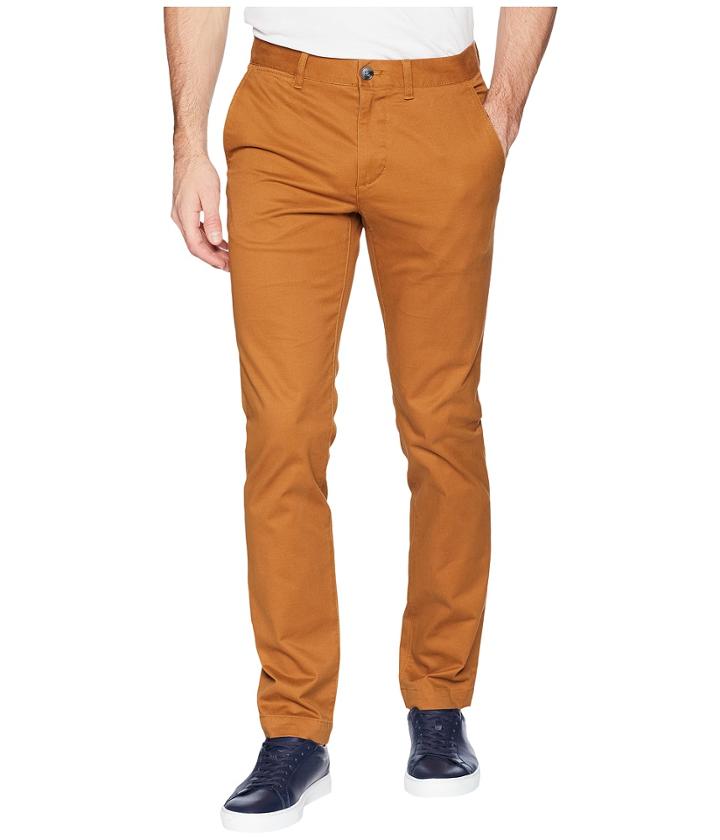 Lacoste Gabardine Cotton Brushed Chino Slim (arid Beige) Men's Casual Pants