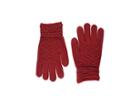 Steve Madden Lurex Zigzag Itouch Gloves (red) Extreme Cold Weather Gloves