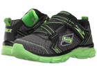 Skechers Kids Advance Super Z Sneaker (little Kid/big Kid) (charcoal/black/lime) Boy's Shoes
