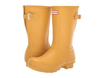 Hunter Original Short Back Adjustable Rain Boots (fennel Seed) Women's Rain Boots